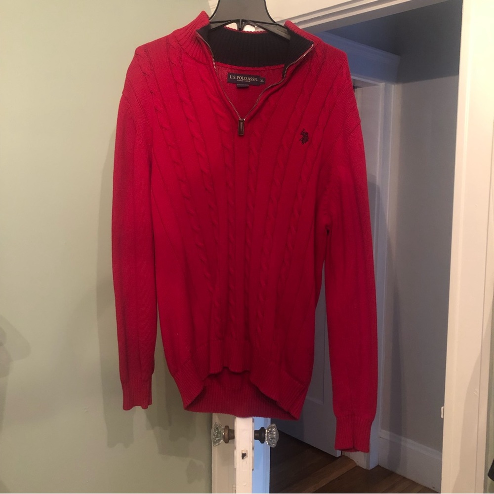 U.S Polo Association Mens XL Red Sweater